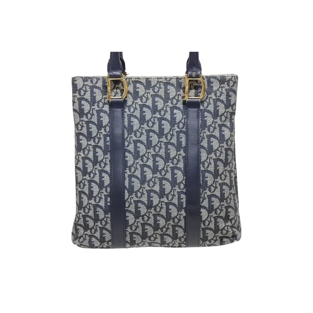 Christian Dior Trotter Handbag Navy Blue Galliano - Picture 2 of 10